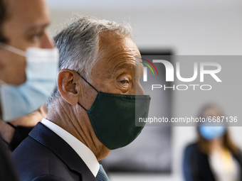 President of the Republic Marcelo Rebelo de Sousa,  at the ceremony of the day of the graduation of the Faculty of Medicine of the Universit...