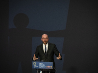 Charles Michel at the Closing ceremony and signature of the conference conclusions commitment, on April 7, 2021, in Porto, Portugal. (