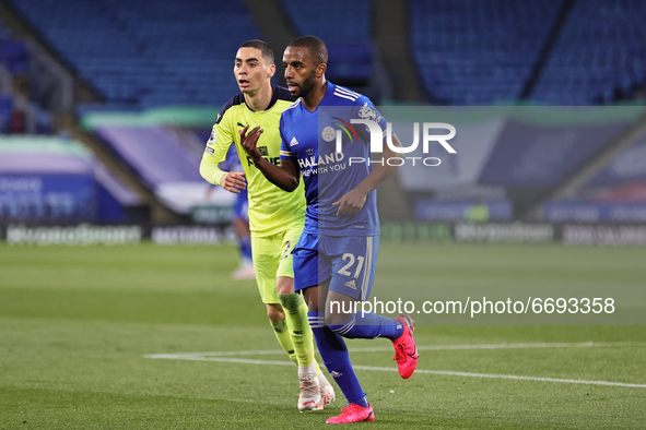 Ricardo Pereira of Leicester City gestures during the Premier League match between Leicester City and Newcastle United at the King Power Sta...