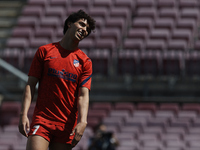 Joao Felix of Atletico Madrid during the warm-up before the La Liga Santander match between FC Barcelona and Atletico de Madrid at Camp Nou...