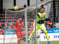 Turkish Goal Keeper  Selim Karadag saves the goal as Turkey wins over Poland in a friendly match of European Amputee Football Federation hel...