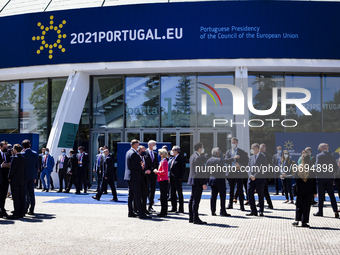 Social summit of the European Commission in Porto, at the Palacio de Cristal in Porto, which was attended by several prime ministers, on May...