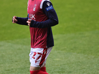 Filip Krovinovic of Nottingham Forest warms up ahead of the Sky Bet Championship match between Nottingham Forest and Preston North End at th...