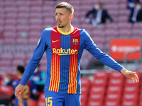 Clement Lenglet during the match between FC Barcelona and Club Atletico Madrid, corresponding to the week 35 of the Liga Santander, played a...