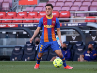 Sergino Dest during the match between FC Barcelona and Club Atletico Madrid, corresponding to the week 35 of the Liga Santander, played at t...