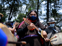 The indigenous people of the Misak people, after having demolished the statue of Gonzalo Jiménez de Quesada as a resistance action in the mi...