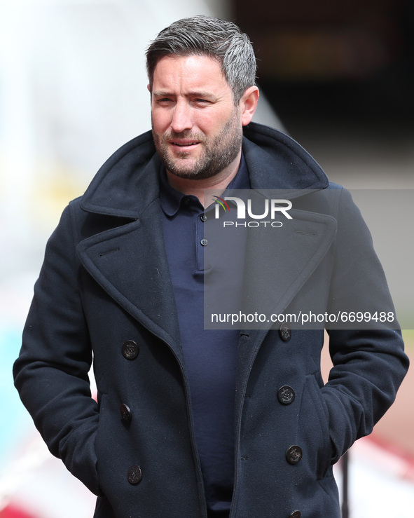   Sunderland manager Lee Johnson  during the Sky Bet League 1 match between Sunderland and Northampton Town at the Stadium Of Light, Sunderl...