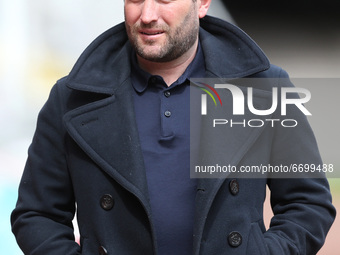   Sunderland manager Lee Johnson  during the Sky Bet League 1 match between Sunderland and Northampton Town at the Stadium Of Light, Sunderl...