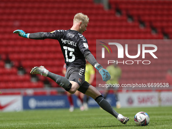   Jonathan Mitchell of Northampton Town  during the Sky Bet League 1 match between Sunderland and Northampton Town at the Stadium Of Light,...