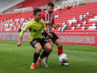  Sam Hoskins of Northampton Town in action with Sunderland's  Jordan Jones   during the Sky Bet League 1 match between Sunderland and Northa...