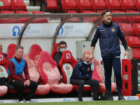  Northampton Town manager Jon Brady during the Sky Bet League 1 match between Sunderland and Northampton Town at the Stadium Of Light, Sunde...