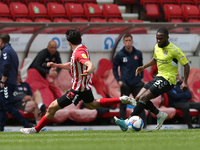  Mark Marshall of Northampton Town in action with Luke O'Nien of Sunderland  during the Sky Bet League 1 match between Sunderland and Northa...