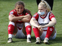  Abi Harrison of Bristol City Women cries with company during Barclays FA Women Super League match between Brighton and Hove Albion Women an...