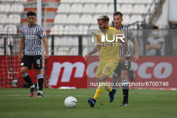 Lucas Sasha #88 of Aris during the Soccer match between PAOK v Aris for the Play-off of Super League Greece, in Toumba stadium, Thessaloniki...