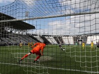 Soccer match between PAOK v Aris for the Play-off of Super League Greece, in Toumba stadium, Thessaloniki, Greece on May 10, 2021. Derby of...