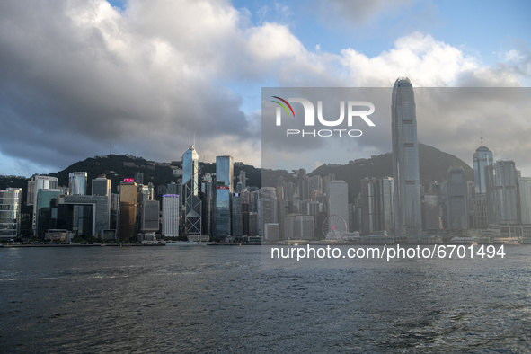 A General view showing the Hong Kong City Skyline in Hong Kong, Monday, May 10, 2021. 