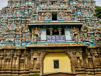 Madurai Meenakshi Amman Temple (Arulmigu Meenakshi Sundareshwarar Temple) located in Madurai, Tamil Nadu, India. The temple is at the center...