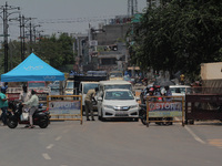 Roads look deserted due to lockdown imposed by the state government to break the chain of the Covid-19 coronavirus in the eastern Indian sta...