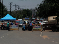 Roads look deserted due to lockdown imposed by the state government to break the chain of the Covid-19 coronavirus in the eastern Indian sta...