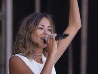 The singer Sofia Ellar during her performance at the San Isidro festival in Madrid, Spain on May 14, 2021. (
