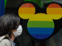 The Rainbow Mickey Mouse icon seen in Disney Store window on Grafton Street in Dublin city center.
The next stage of defrosting the Irish ec...