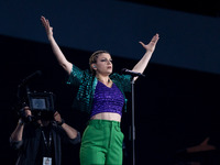 Emma Marrone performs on stage during the Fortuna Live 2021 Tour at Arena di Verona on June 7, 2021 in Verona, Italy. (