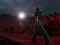 Emma Marrone performs on stage during the Fortuna Live 2021 Tour at Arena di Verona on June 7, 2021 in Verona, Italy. (