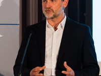 Charlie Muirhead, Founder & CEO of CogX speaks during opening of CogX 2021 in London, Britain, 14 June 2021. CogX 2021 takes place as an onl...