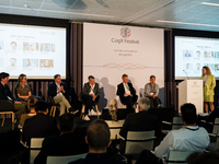 Opening of CogX 2021 in London, Britain, 14 June 2021. CogX 2021 takes place as an online conference. The conference is 'A Global Leadership...