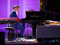 Roberto Fonseca performs live for the inauguration concert of Piano City 2021 at GAM on June 25, 2021 in Milan, Italy. (