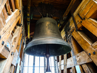 Tourist are visiting the Sigismund Bell (Zygmunt) during an open day marking the 500th anniversary of the hanging of the bell on the Wawel C...