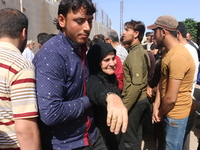 Syrians mourn two girls in the town of Balion in the southern countryside of Idlib, and 8 civilians were killed as a result of artillery she...