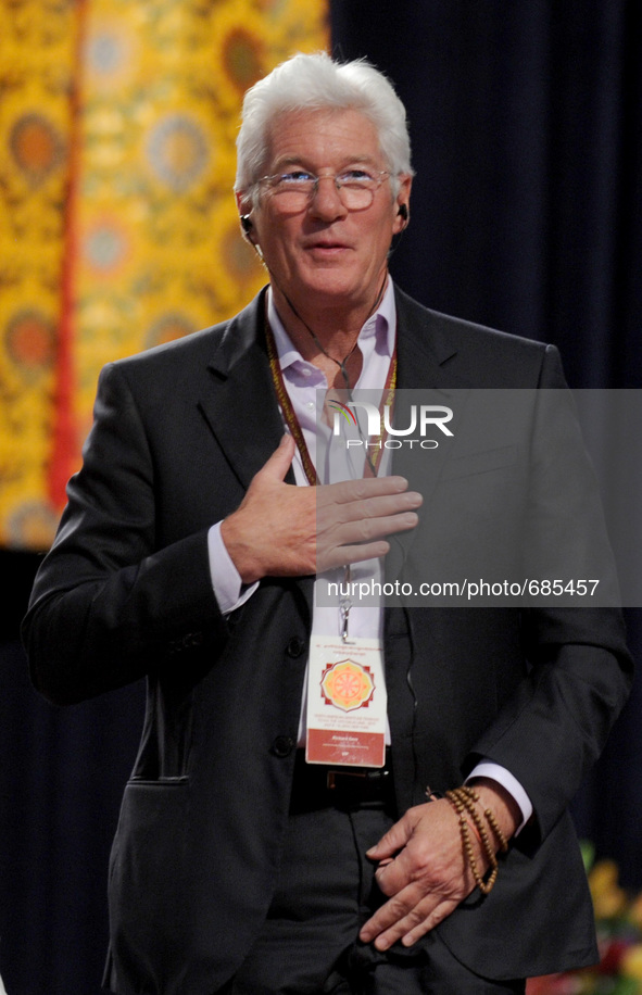 Richard Gere visit New York City to celebrate the Dalai Lama's 80th birthday at the Javits Center in New York City on July 10, 2015. The Dal...