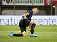 Martin Satriano of FC Internazionale celebrates after scoring the his team's second goal during the Pre-Season Friendly match between Lugano...