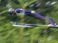 Mikhail Nazarov (RUS) during the Large Hill Competition of FIS Ski Jumping Summer Grand Prix In Wisla, Poland, on July 17, 2021. (
