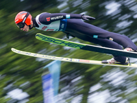 Constantin Schmid (GER) during the Large Hill Competition of FIS Ski Jumping Summer Grand Prix In Wisla, Poland, on July 17, 2021. (