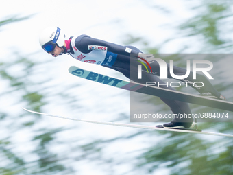 Maciej Kot (POL) during the Large Hill Competition of FIS Ski Jumping Summer Grand Prix In Wisla, Poland, on July 17, 2021. (