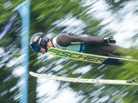 Vitaliy Kalinichenko (UKR) during the Large Hill Competition of FIS Ski Jumping Summer Grand Prix In Wisla, Poland, on July 17, 2021. (