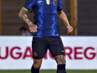 Federico Dimarco of FC Internazionale in action during the Pre-Season Friendly match between Lugano and FC Internazionale at Cornaredo Stadi...
