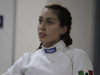 Mariana Arceo, mexican fencer and athlete, during her final training sessions at the Benito Juarez Gymnasium in Mexico City, ahead of her up...