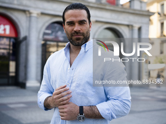 Venezuelan actor Alejandro Nones poses during the portrait session on July 22, 2021 in Madrid, Spain. (
