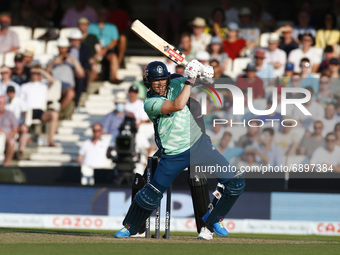 Sam Billings of Oval Invincibles during The Hundred between Oval Invincible Men and Manchester Originals Men at Kia Oval Stadium, in London,...