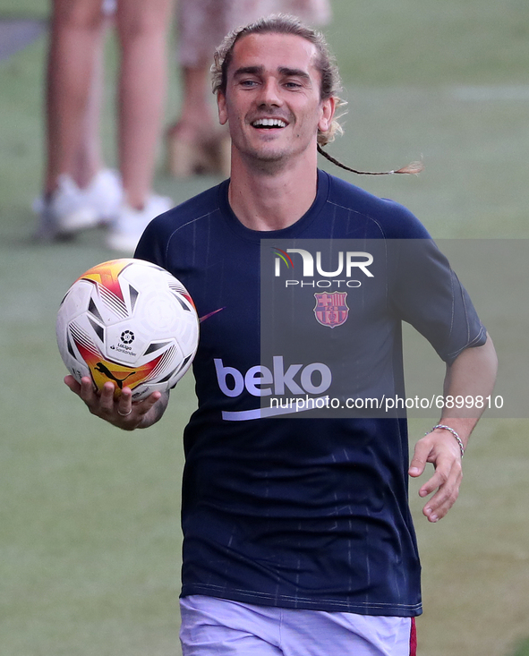 Antoine Griezmann during the friendly match between FC Barcelona and Girona FC, played at the Johan Cruyff Stadium on 24th July 2021, in Bar...