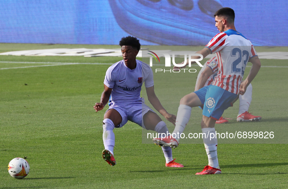 Alejandro Balde and Calavera during the friendly match between FC Barcelona and Girona FC, played at the Johan Cruyff Stadium on 24th July 2...