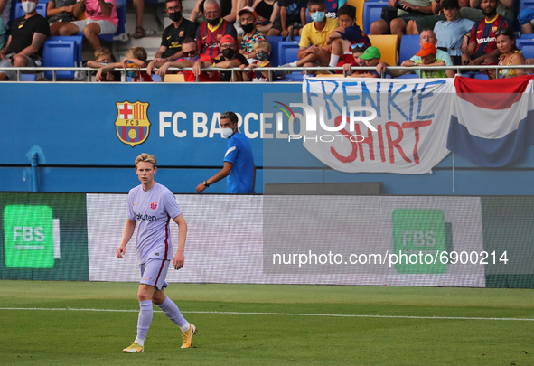 Frenkie de Jong during the friendly match between FC Barcelona and Girona FC, played at the Johan Cruyff Stadium on 24th July 2021, in Barce...