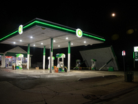On July 24, 2021, a severe thunderstorm with strong winds uprooted a canopy at a BP gas station in Madison Heights, Michigan while the same...