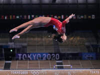 Sze En Tan of Singapore during women's qualification for the Artistic  Gymnastics final at the Olympics at Ariake Gymnastics Centre, Tokyo,...