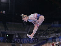 Alice Kinsella of Great Britain during women's qualification for the Artistic  Gymnastics final at the Olympics at Ariake Gymnastics Centre,...