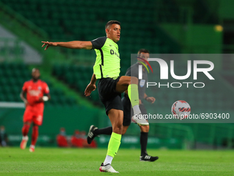 Matheus Nunes of Sporting CP in action during the Pre-Season Friendly match Cinco Violinos Trophy between Sporting CP and Olympique Lyonnais...