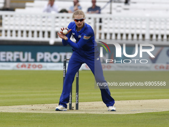 Charlie Dean of London Spirit Women during The Hundred between London Spirit Women and Oval Invincible Women at Lord's Stadium , London, UK...